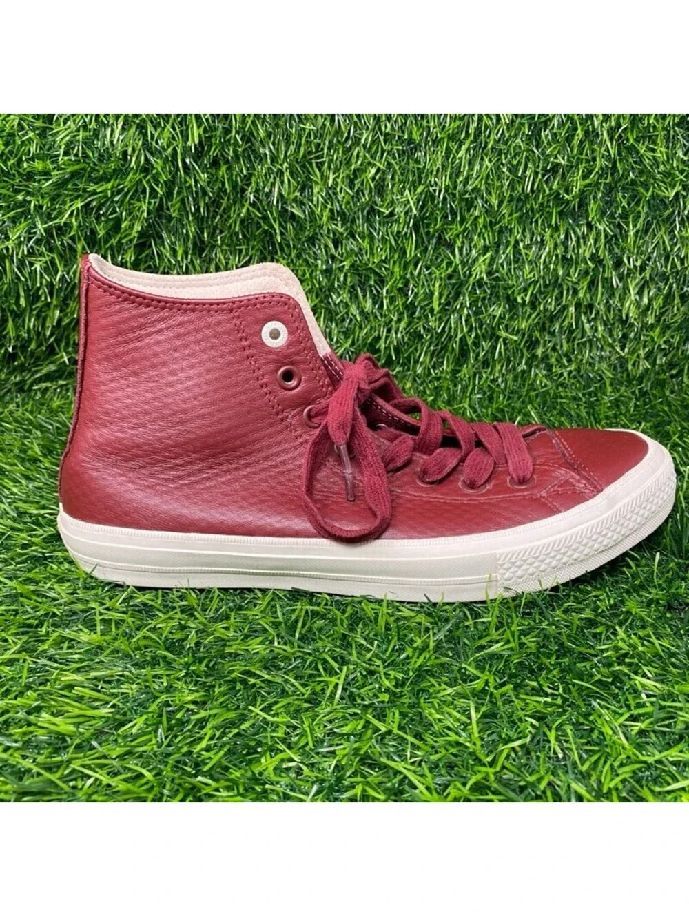 Converse MA-1 SE High Top Trainers Burgundy Leather Mens Size 9 Sneakers 2226